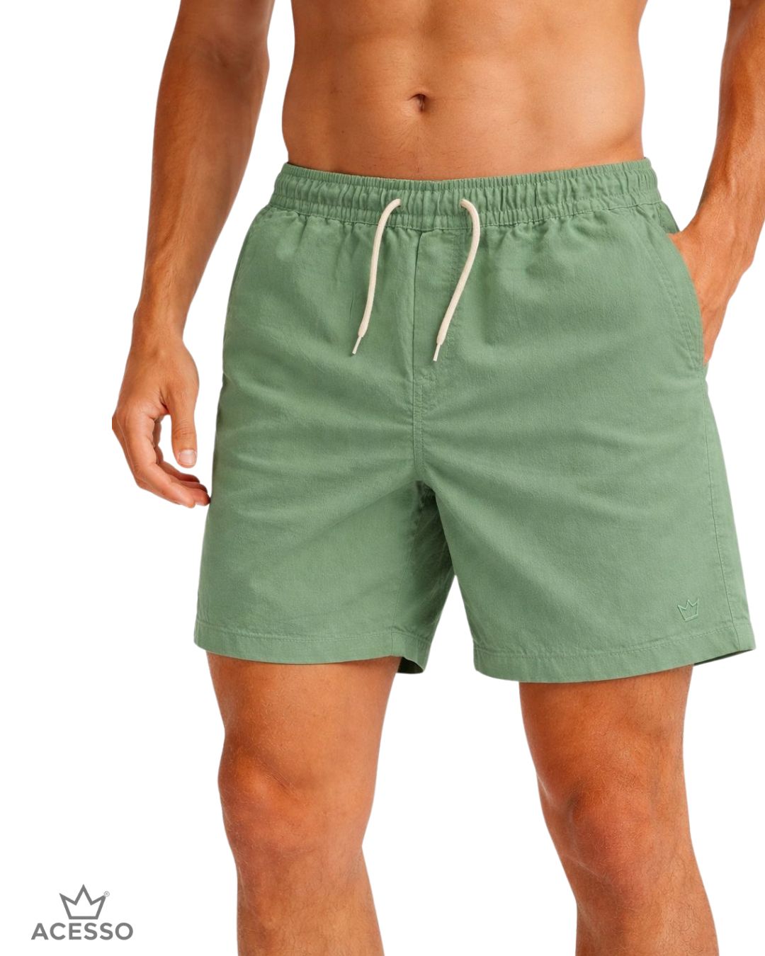 Short Masculino Confort Verde