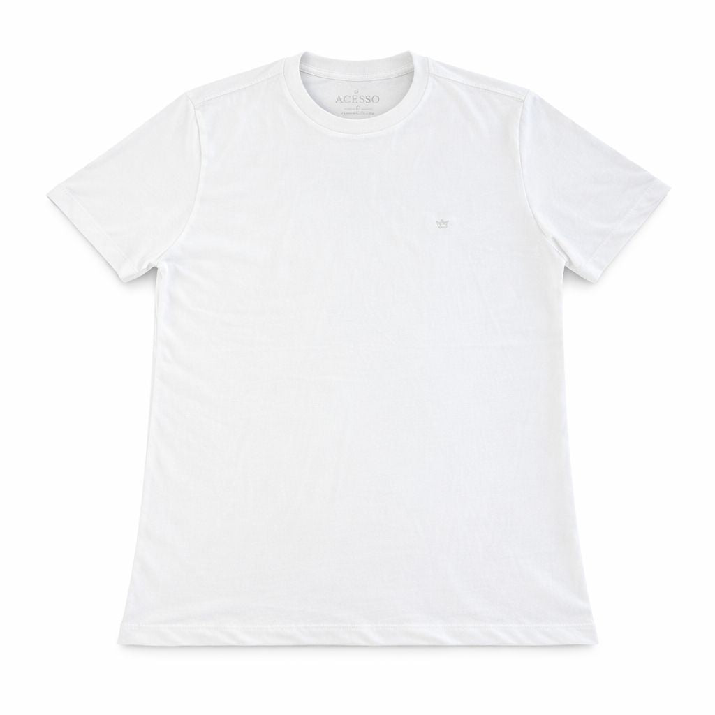 Camiseta Masculina Acesso Basíca Branco Off