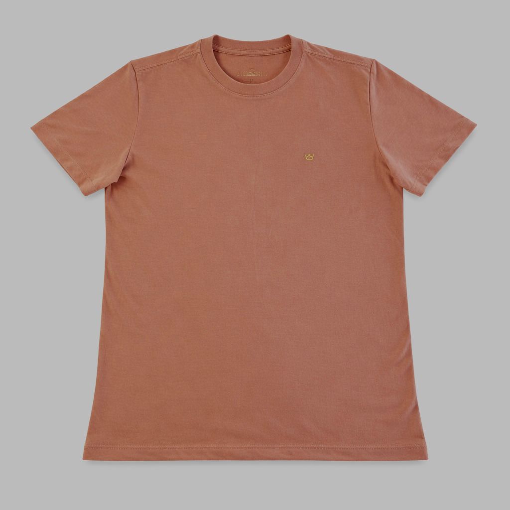 Camiseta Masculina Acesso Basíca Marrom