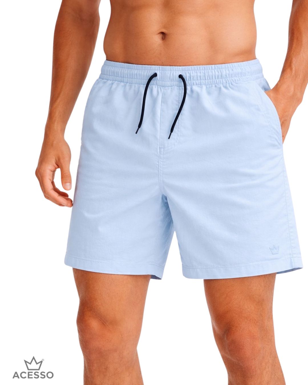 Short Masculino Confort Azul